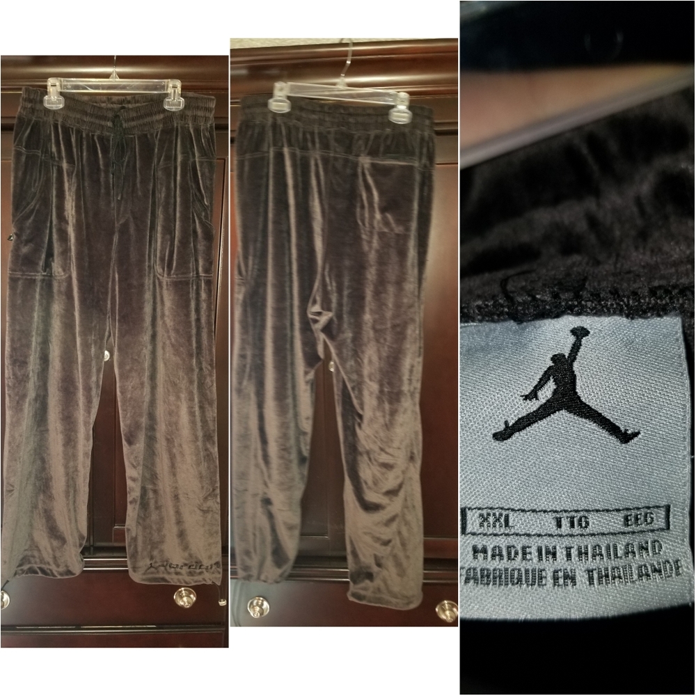 Velour Jordan pants